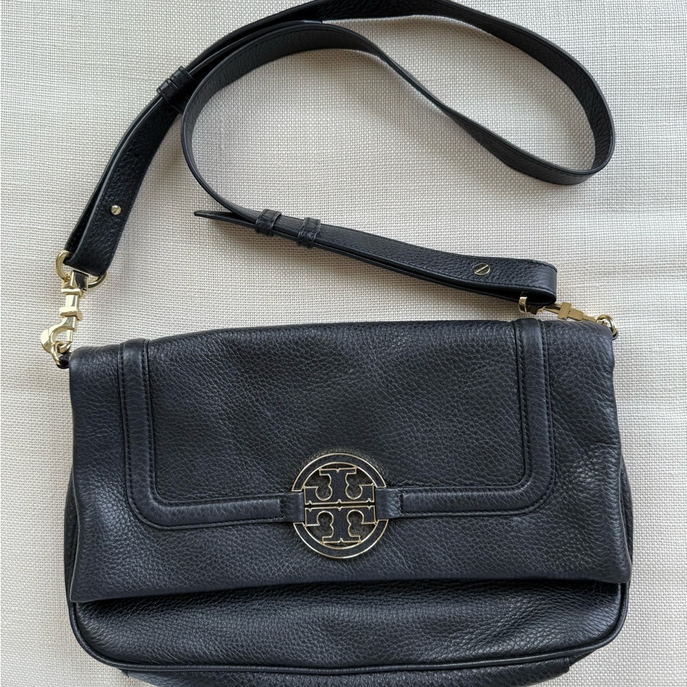 Tory Burch Black Leather Crossbody Bag